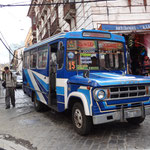 un bus local de La Paz