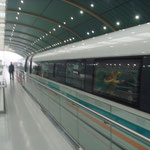 La Maglev, train à supra conduction entre Shanghaï et l'aéroport