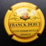 Marque : DEBUT Franck N° Lambert : 1 Couleur : Fond Jaune Description : Nom de la marque  Emplacement : 