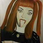Punk is not dead (Nina Hagen) 60x80 cm oil and acrylic on canvas