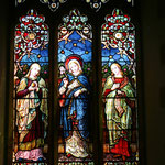 One of the fine stained glass windows