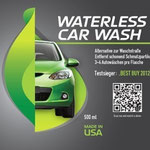 Etikett: Eco Touch Waterless Car Wash: Alternative zur Waschstraße, entfernt schonend Schmutzpartikel, 3-4 Autowäschen pro Flasche. Testsieger: BEST BUY 2012