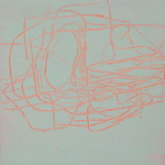 "linie#2", Acryl auf Leinwand, 32 x 31 cm