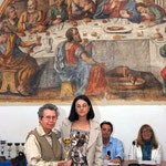 L'Artista Maria Grazia Monticelli riceve il Premio speciale della Giuria Popolare (Foto di F.Paolo Occhinegro)