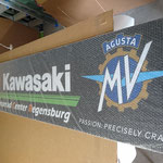 Kawasaki Werbeschild MCR