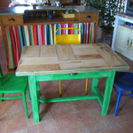 Table cuisine 1 tirroir 68cmx113cm