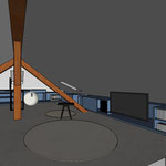 MEUBLE BLEU NUIT EN SOUS-PENTE (3D)