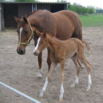 Romina mit Mama Domina