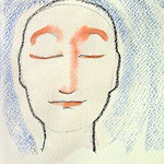 ca.11x18cm. Bleistift, Malwachs, Tinte auf Papier.  2008