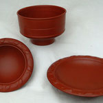 Schale Hofheim 1.Jh. ,  Schale mit Barbotine Drag. 35-36,  1.-3 Jd. n. Chr.