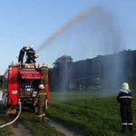 Einsatz des Wasserwerfers