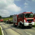Die Feuerwehr Außerkasten-Furth war ebenso in Einsatz....