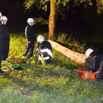 Mitten in der Nacht: Person in Notlage beim Bauernhof Harm.