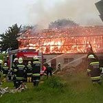 Der ganze Heuboden stand in Flammen.