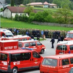 Übungseröffnung - 300 Mann in Reih und Glied.