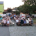 Stimmungsvolles Ambiente im Gemeindepark.