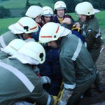 Die Rettung erfolgte mit vereinten Kräften.