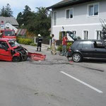 Das Unfallszenario in der Ortsdurchfahrt Steinabruck.