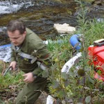 Das Löschwasser wurde vom nahegelegenen Stössingbach gefördert.