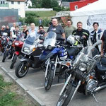 Motorradtreffen am Sonntag Nachmittag.