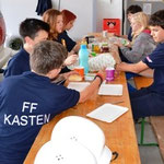 Ein ausgiebiges Frühstück beendete die Lange Nacht der Feuerwehrjugend.