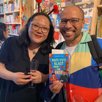 Dean Atta and I at Papercat Bookshop