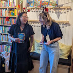 Georgia Murray (my editor) and I at Papercat Booklaunch