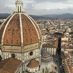 Vue sur Florence de la Tour sur la place du Duomo. 