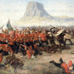 La battaglia di Isandlwana in un quadro di Charles Edwin Fripp.