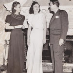 on set with Myra Marsh
