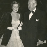 with Frank at the benefit premiere of 'The Mudlark' at Grauman's Chines Theatre in January 1951