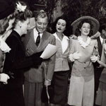 War bond tour with Ronald Coleman, Heddy Lamarr and Greer Garson