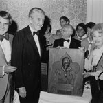 ca.1977 with Rich Little and James Stewart, unknown event; obviously James Stewart was presented with another boy scout award