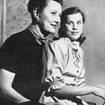 with daughter Mary Frances