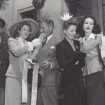 War bond tour with Greer Garson, Ronald Coleman and Heddy Lamarr