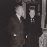 Irene and Frank attending the opening night of "Life With Father"