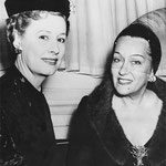 October 27. 1950 at a press reception with Gloria Swanson