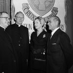 02.01.1958 - Communion breakfast at Palladium with Monsignor John J.Devlin, James Francis Cardinal MyIntyre and Frank Capra