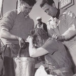 preparing for the "mud scenes"