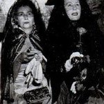 09.03.1951 with Mrs. Robert Wilkes at a costume ball in Venice