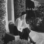 1932 - on the stairs of her home in Beverly Hills