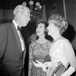 August 30, 1962 - with friends James Stewart and Loretta Young at the party given by Sam Goldwyn