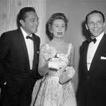 1957 with Tony Martin and Frank Sinatra