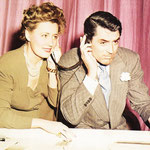 11.16.1941 - with Cary Grant during the radio production of "Penny Serenade"
