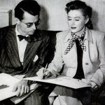 during the production of "I Remember Mama" with designer Edward Stevenson
