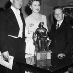 1950 June 4  National British Film Award with Trevor Howard and John Howard Davies, Irene presented the award that day