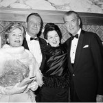 1963 Feb.20. - with John Wayne, Rosalind Russell and James Stewart at the premiere of "How The West Was Won"