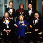 December 1985 - Kennedy Center Honors with the other honorees: Merce Cunningham, Beverly Sills, Bob Hope, Alan Jay Lerner and Frederick Loewe