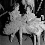 on the set of 'The Secret Of Madame Blanche'