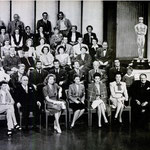  group photo of MGM's stars under contract taken for the studio's 20th anniversary